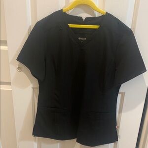 Cherokee black womens scrub top euphoria size medium